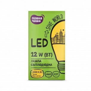 Лампа Повна Чаша LED A60 12W 3000K E27