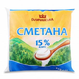 Сметана ГаличанськА 15% п/э