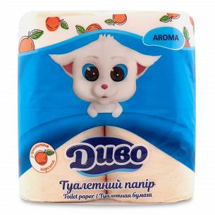 Папір туалетний Диво Aroma Персик 2-шаровий
