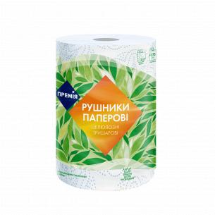 Полотенца Премія бумажные 3-слойные