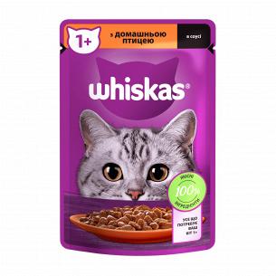 Корм для котів Whiskas з домашньою птицею в соусі
