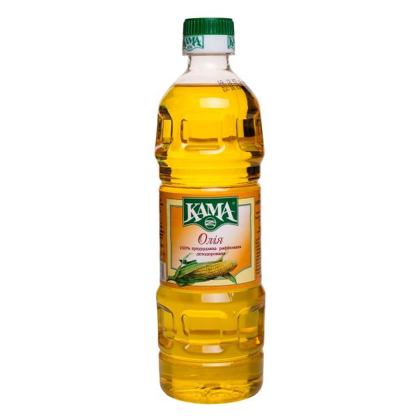 Масло кукурузное Кама рафинированное дезодорированое